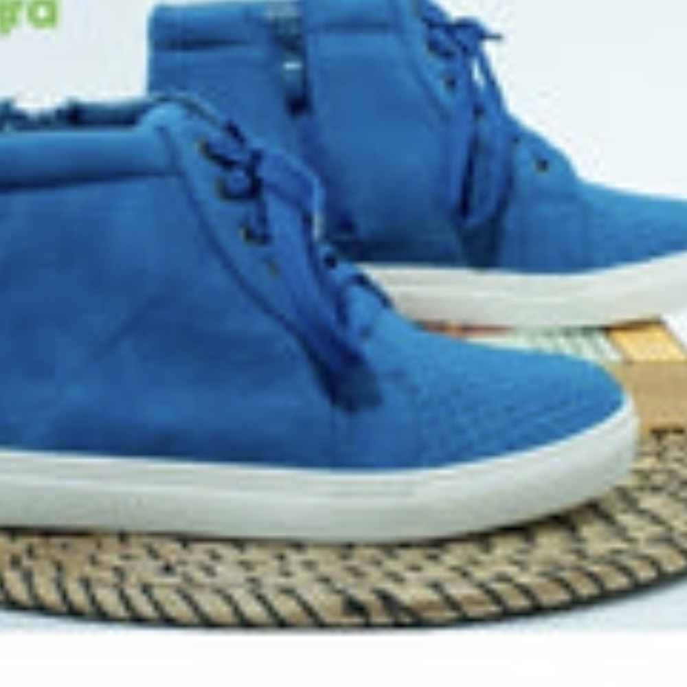 Blue High-Top Sneakers
